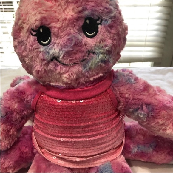 BuildABear Toys Build A Bear Octopus Octo Pink Stuffed Plush Toy